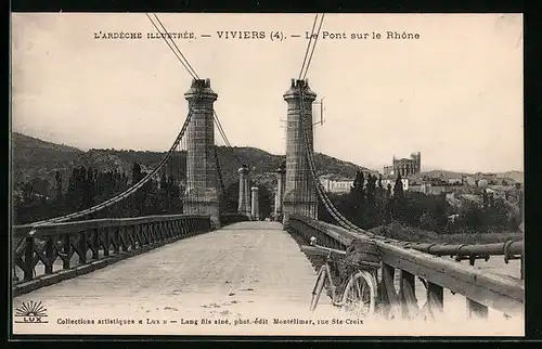 AK Viviers, le Pont sur le Rhone