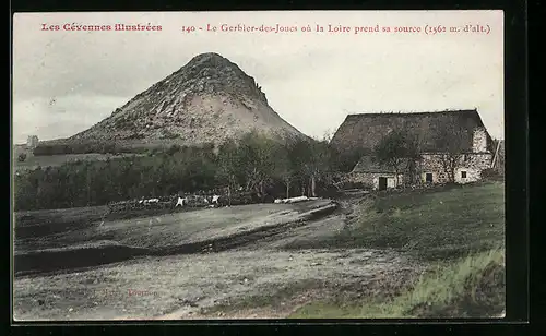 AK Le Gerbier-des-Joncs, la Loire prend sa source