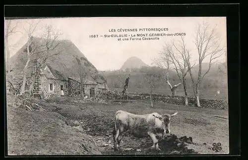 AK Ste-Eulalie, le Mont Gerbier-des-Joncs et une Ferme Cevenolle