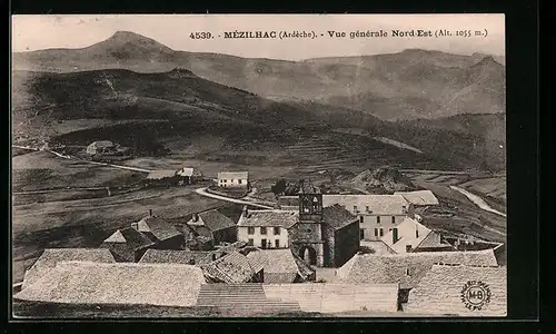 AK Mézilhac, Vue générale Nord-Est