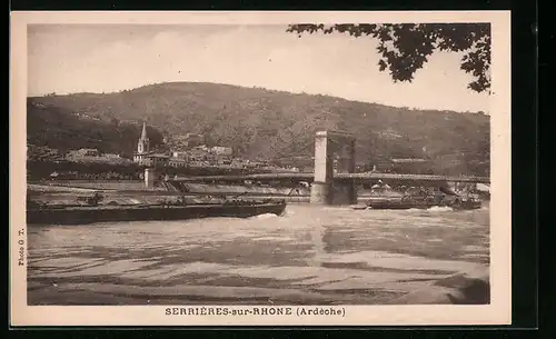 AK Serrières-sur-Rhone, Vue Générale