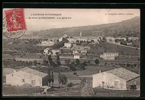 AK St-Jean-le-Centenier, Vue générale