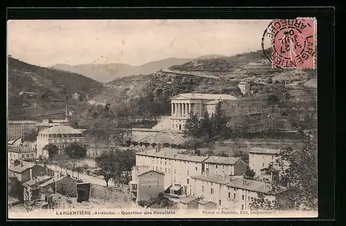 AK Largentière, Quartier des Recollets