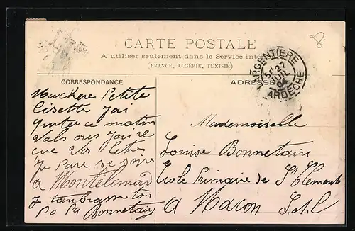 AK Largentière, Quartier des Recollets