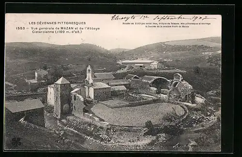 AK Mazan, Vue générale et de l'Abbaye Cistercienne