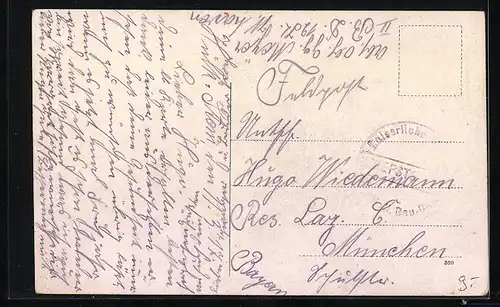 AK S.M.S. Deutschland in voller Fahrt auf hoher See, Kriegsschiff