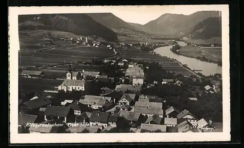 AK Oberhofen, Gesamtansicht, Fliegeraufnahme