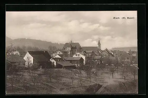 AK Aesch, Blick auf den Ort und die Kirche