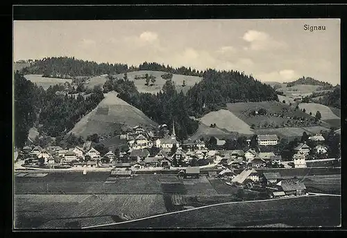 AK Signau, Generalansich mit der Kirche im Zentrum