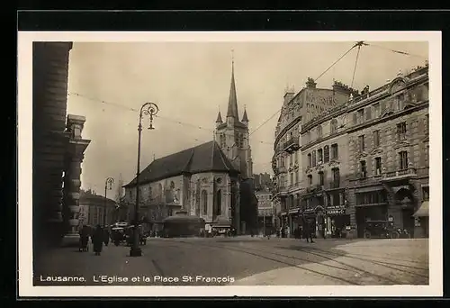 AK Lausanne, L`Eglise et la Place St. Francois