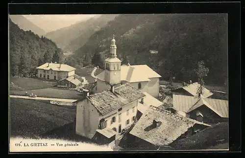 AK La Giettaz, Vue Generale, L`Eglise