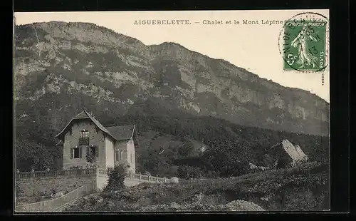 AK Aiguebelette, Chalet et le Mont Lepine
