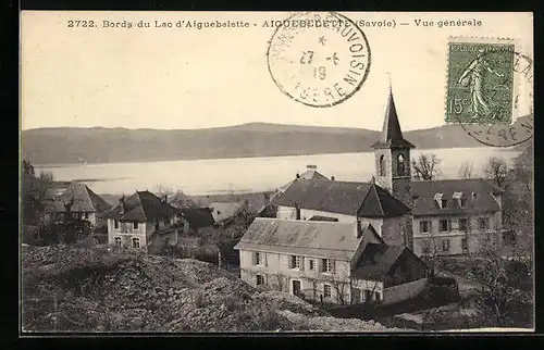 AK Aiguebelette, Vue generale, L`Eglise, Bords du Lac d`Aiguebelette