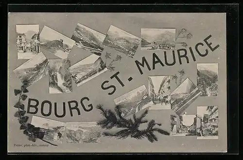 AK Bourg St. Maurice, Val d`Isere, Panorama, La Grande Rue