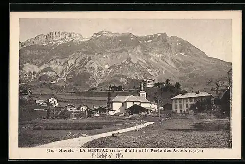 AK La Giettaz, L`Eglise et la Porte des Aravis