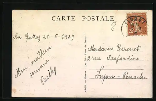 AK La Giettaz, Entree du Chef-Lieu et les Aravis