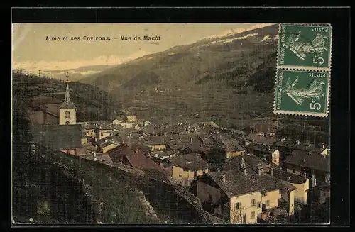AK Aimes, Vue de Macot, L`Eglise