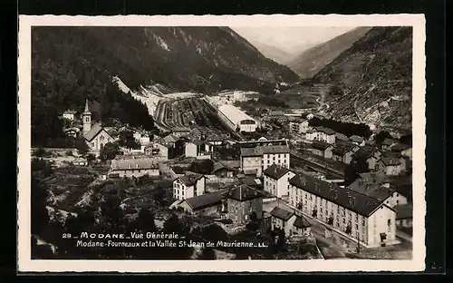 AK Modane, Vue Generale, Fourneaux et la Vallee St. Jean de Maurienne