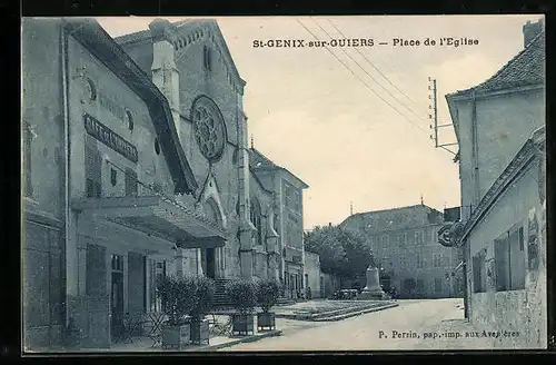 AK Saint-Genix-sur-Guiers, Place de l`Eglise