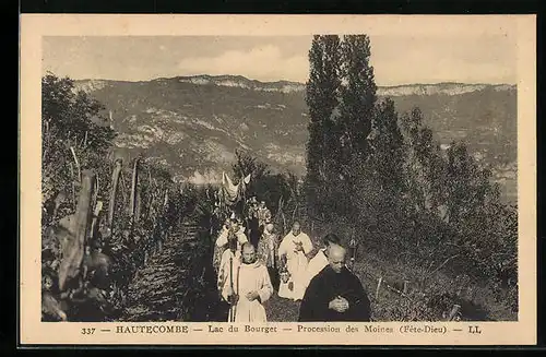 AK Hautecombe, Lac du Bourget, Procession des Moines