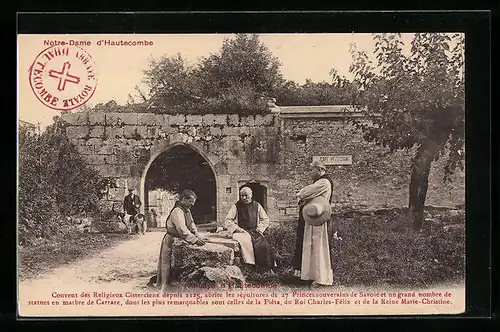 AK Hautecombe, Notre-Dame, Mönche in ihren Kutten