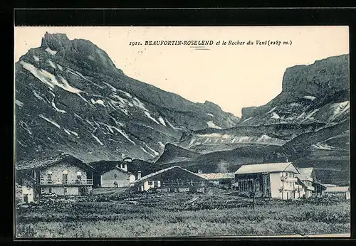 AK Beaufortin-Roselend, Et le Rocher du Vent