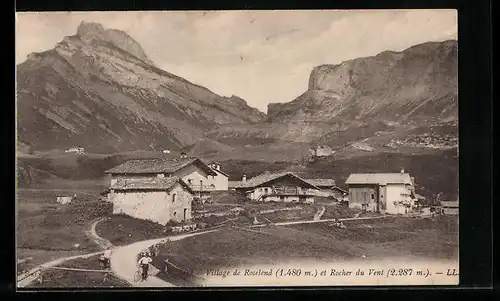 AK Roselend, Radfahrer am Ortseingang