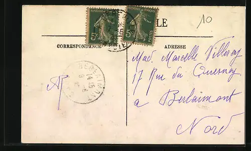 AK Roselend, Radfahrer am Ortseingang