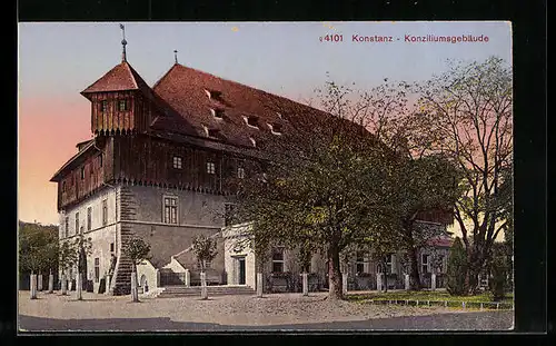 AK Konstanz, vor dem Konziliumsgebäude