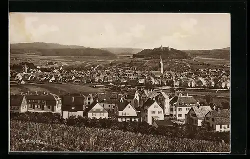 AK Tuttlingen, Totalansicht der Stadt von den Feldern aus