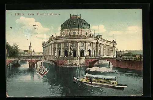 AK Berlin, Dampferfahrt am Kaiser Friedrich-Museum