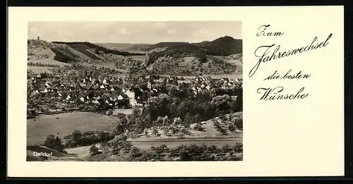 AK Gaildorf, Gesamtansicht, Grüsse zum Jahreswechsel
