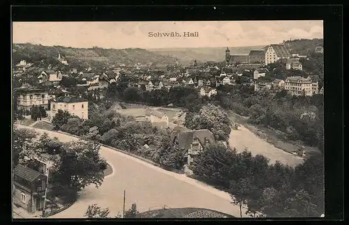 AK Schwäbisch Hall, Generalansicht der Stadt