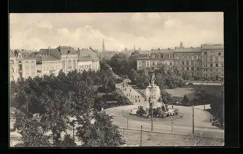 AK Berlin-Tiergarten, Denkmal auf dem Lützowplatz