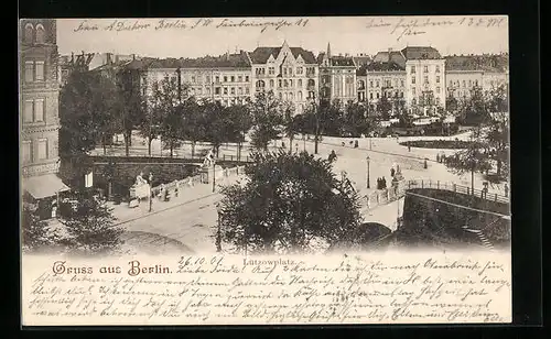 AK Berlin-Tiergarten, Stadthäuser am Lützow-Platz