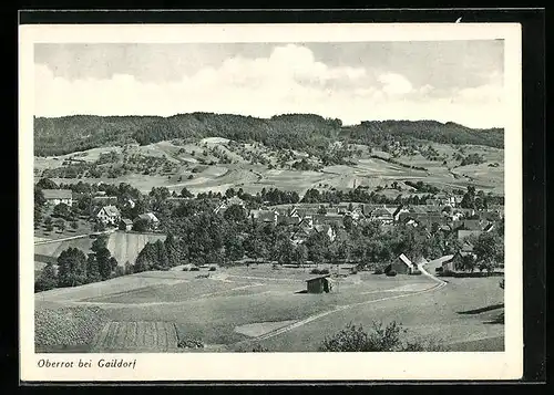 AK Oberrot bei Gaildorf, Ortstotale und Talblick