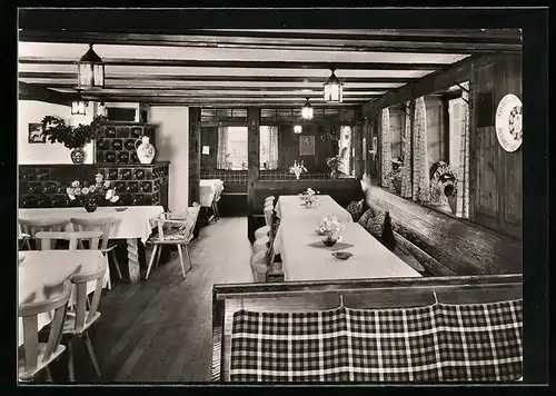 AK Fohrenbühl-Lauterbach im Schwarzwald, in der Gaststube des Gedächtnishaus