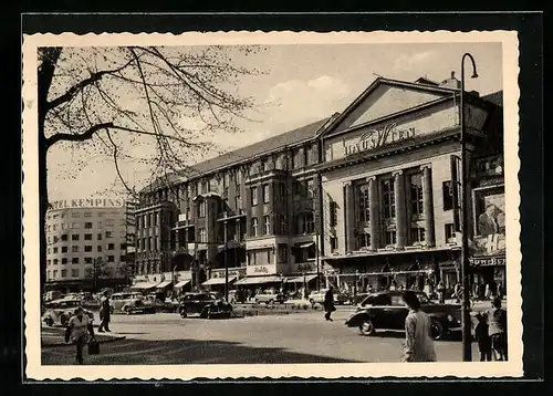 AK Berlin-Charlottenburg, Kurfürstendamm, vor dem Haus Wien