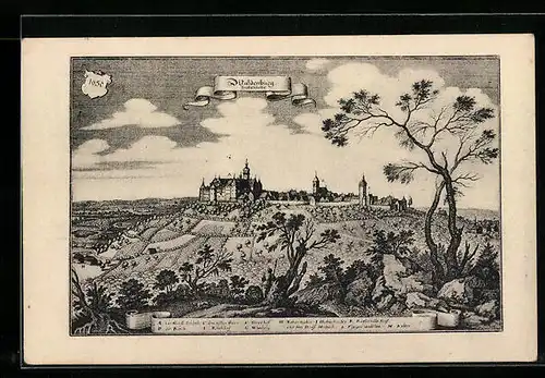 AK Waldenburg, Gesamtansicht von 1650