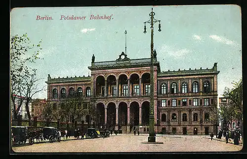 AK Berlin, Potsdamer Bahnhof, Vorderansicht