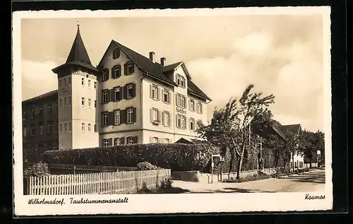 AK Wilhelmsdorf, Taubstummenanstalt, Gebäude-Aussenansicht