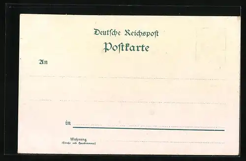 Lithographie Berlin, Denkmal d. Königin Louise