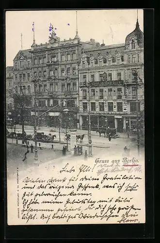 AK Berlin, Café Bauer, Unter den Linden