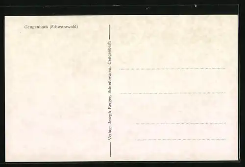 AK Gengenbach (Schwarzwald), Totalansicht von einem Berg aus gesehen