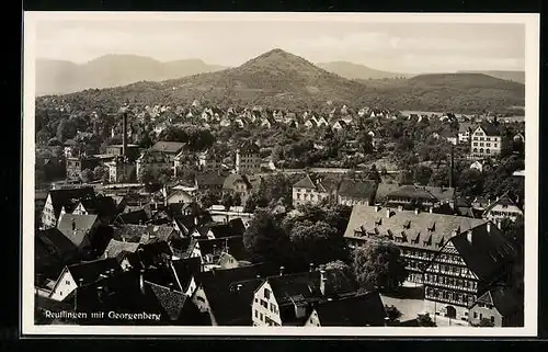 AK Reutlingen, Gesamtansicht mit Georgenberg