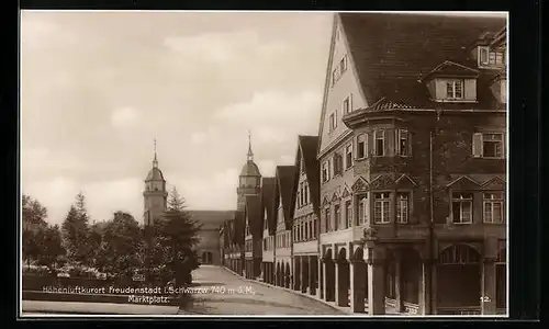 AK Freudenstadt im Schwarzwald, Marktplatz