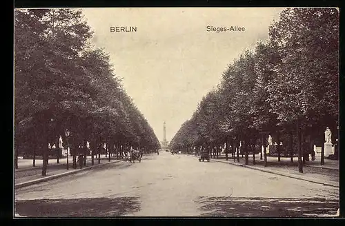 AK Berlin-Tiergarten, Sieges-Allee