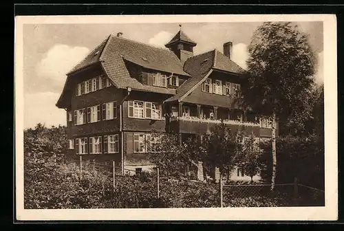 AK Bad Liebenzell /Schwarzwald, Erholungsheim Burghalde