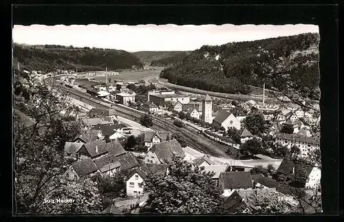 AK Sulz /Neckar, Gesamtansicht aus der Vogelschau