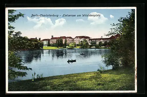 AK Berlin-Charlottenburg, Lietzensee am Witzlebenplatz